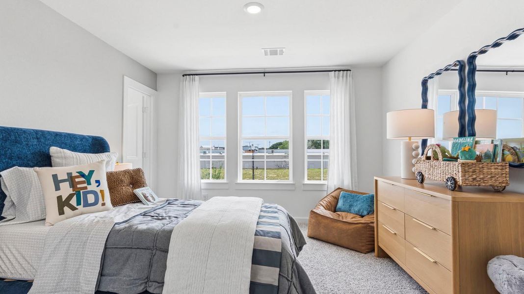 Furnished interior in a model home at Davis Harbor in League City (Image 22).