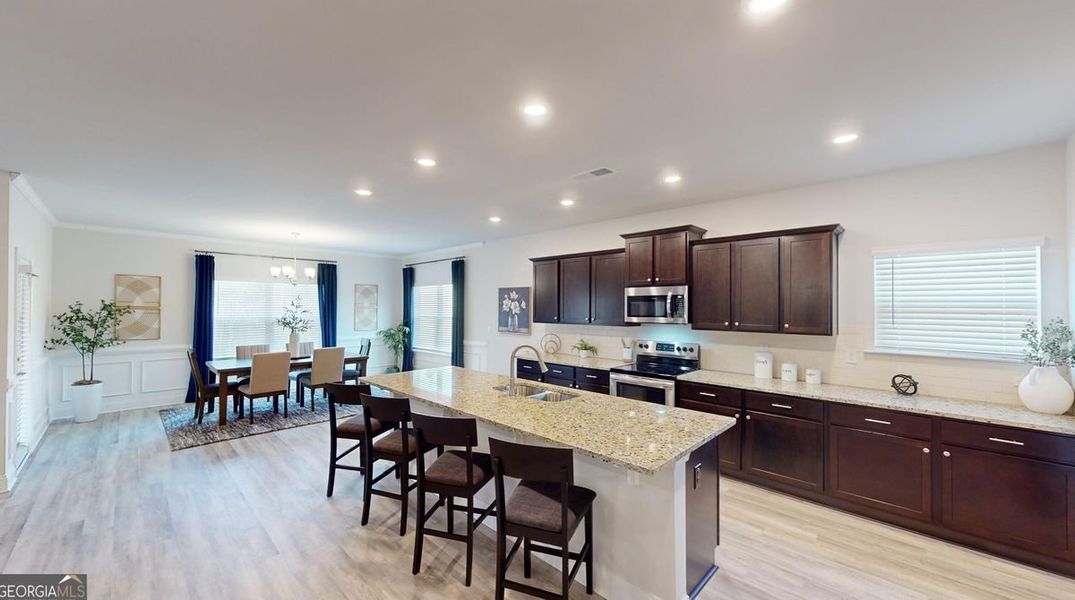 Furnished interior in a model home at The Abberley. in Macon (Image 6). Furnished interior in a model home at The Abberley. in Macon (Image 6).