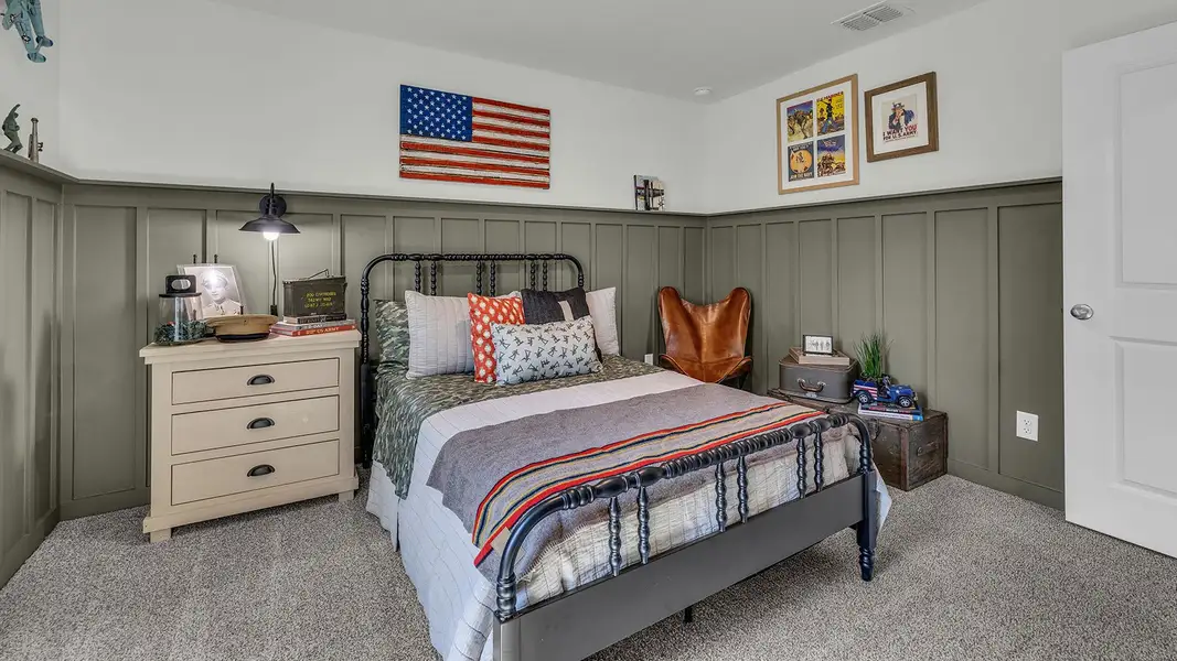 Furnished interior in a model home at Sonoma Oaks in Fredericksburg (Image 8).