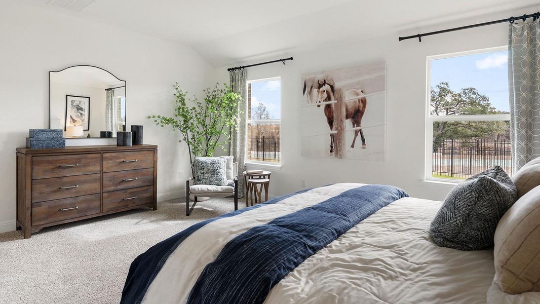 Furnished interior in a model home at Riverview in Georgetown (Image 31).