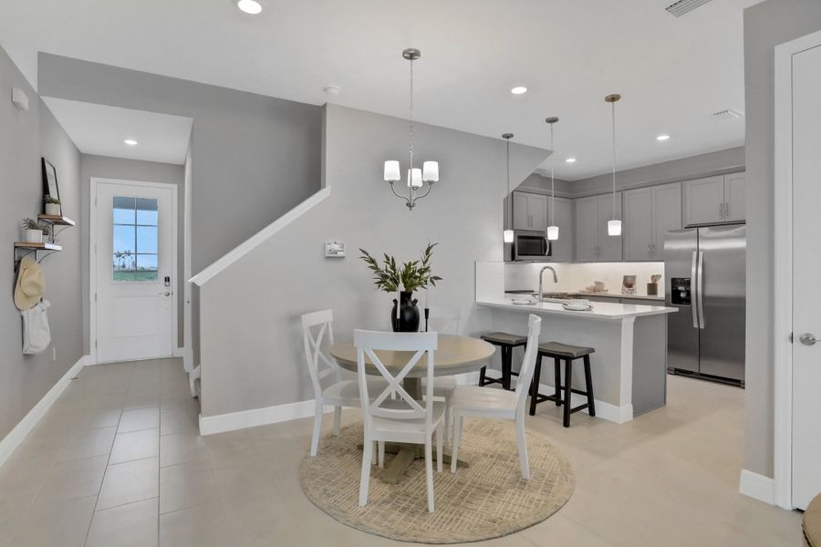 Furnished interior in a model home at Seaire in Palmetto (Image 25).