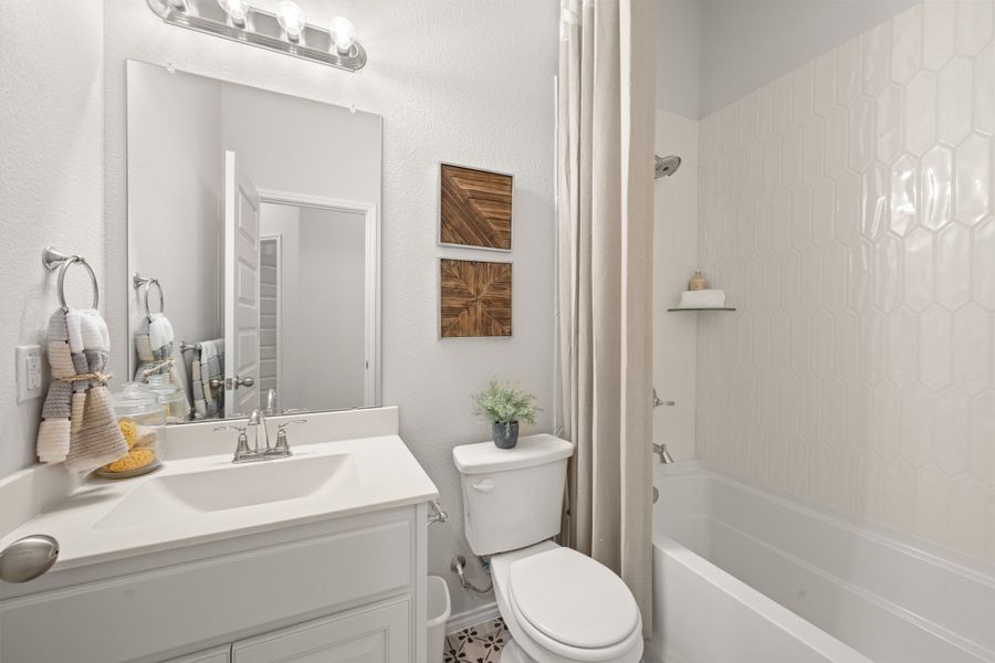 Furnished interior in a model home at Hulen Trails in Fort Worth (Image 18).