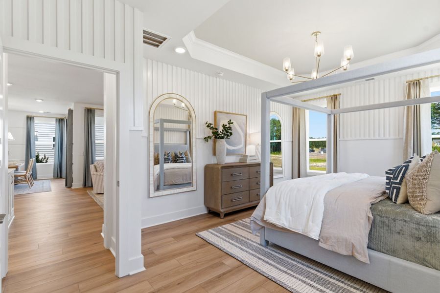 Furnished interior in a model home at Terrapin in Leland (Image 8). Furnished interior in a model home at Terrapin in Leland (Image 8).