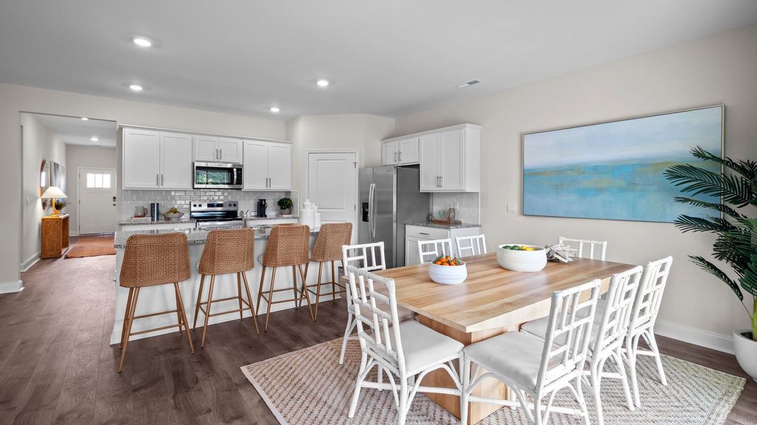 Furnished interior in a model home at Tyler - Home on the Lake in New Bern (Image 15).