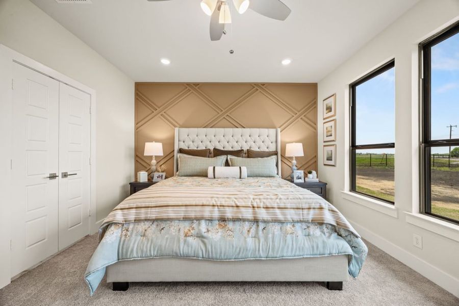 Furnished interior in a model home at Carrera Ranch in Waxahachie (Image 26). Furnished interior in a model home at Carrera Ranch in Waxahachie (Image 26).