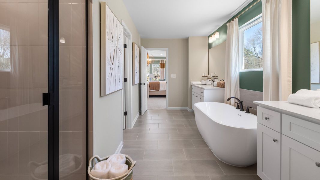 Furnished interior in a model home at Everson in Snellville (Image 13).