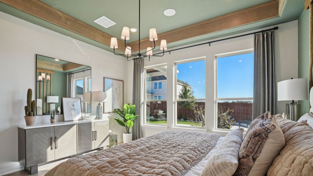 Furnished interior in a model home at Stream Waters in Seguin (Image 35).
