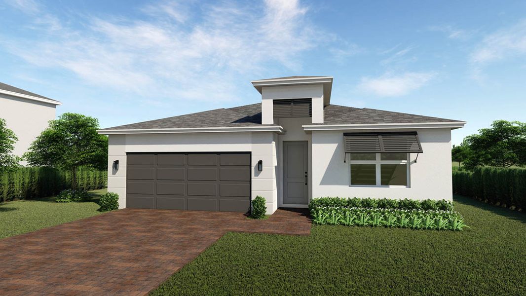 Front exterior of a home in the Willow Pointe community, located in Stuart, FL (Image 9).