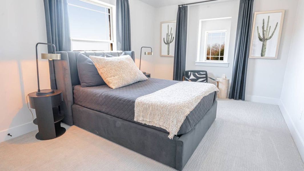 Furnished interior in a model home at Brookfield in Melissa (Image 21).