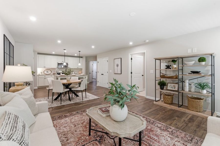 Furnished interior in a model home at Silver Leaf in Dawsonville (Image 9).