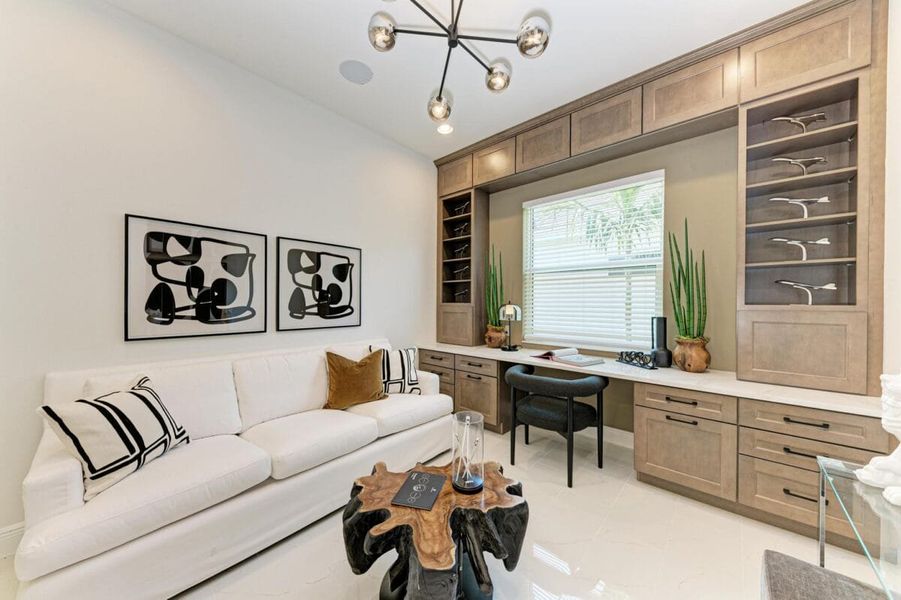 Furnished interior in a model home at Inspiration at Watercolor Place in Bradenton (Image 227).