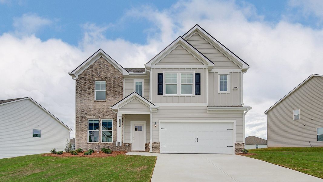 Front exterior of a home in the Chapel Hill community, located in Newnan, GA (Image 5). Front exterior of a home in the Chapel Hill community, located in Newnan, GA (Image 5).