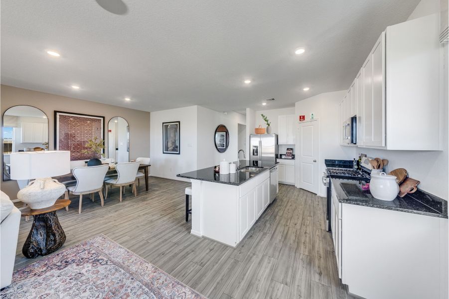 Furnished interior in a model home at Brookewater 45s in Rosenberg (Image 4).