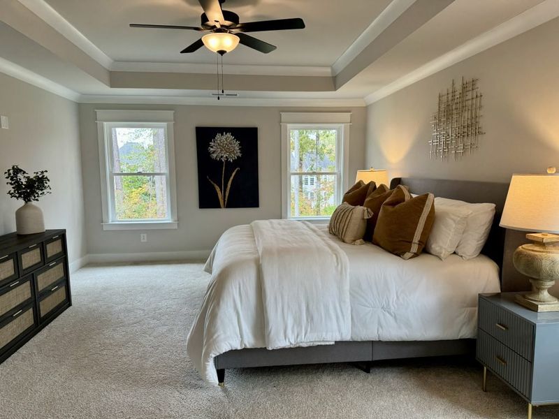 Furnished interior in a model home at Springside Reserve in Powder Springs (Image 34).