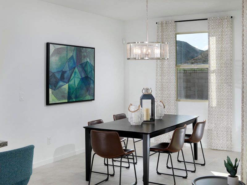 Furnished interior in a model home at San Tan Groves - Classic Series in San Tan Valley (Image 8).