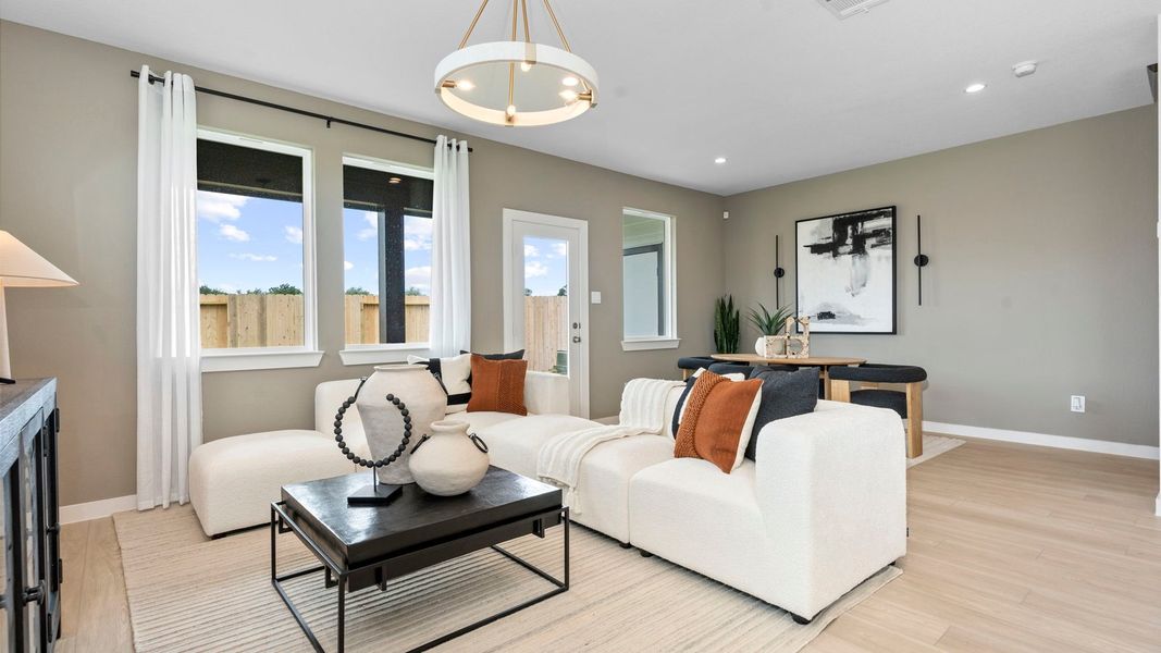 Furnished interior in a model home at Lexington Village in Missouri City (Image 15). Furnished interior in a model home at Lexington Village in Missouri City (Image 15).