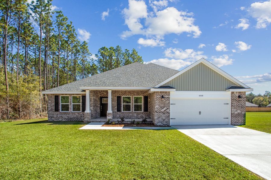 Front exterior of a home in the Valhalla's Landing community, located in Milton, FL (Image 15). Front exterior of a home in the Valhalla's Landing community, located in Milton, FL (Image 15).