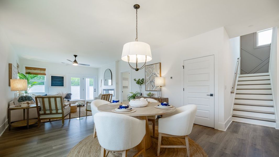 Furnished interior in a model home at The Village at Sandy Plains in Marietta (Image 7).
