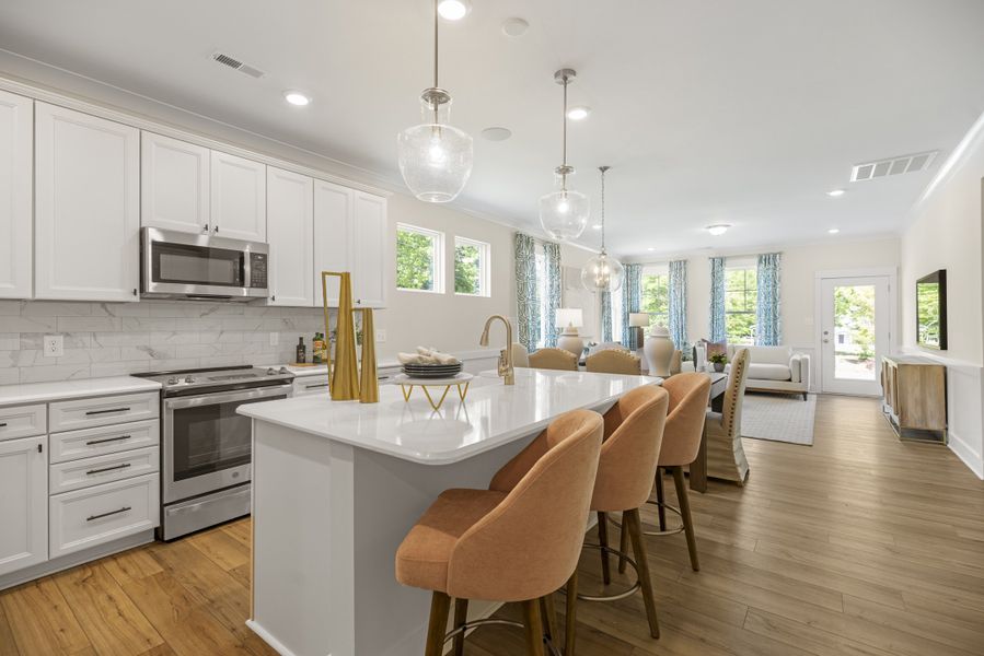 Furnished interior in a model home at Harbor Crossing in Greensboro (Image 3). Furnished interior in a model home at Harbor Crossing in Greensboro (Image 3).