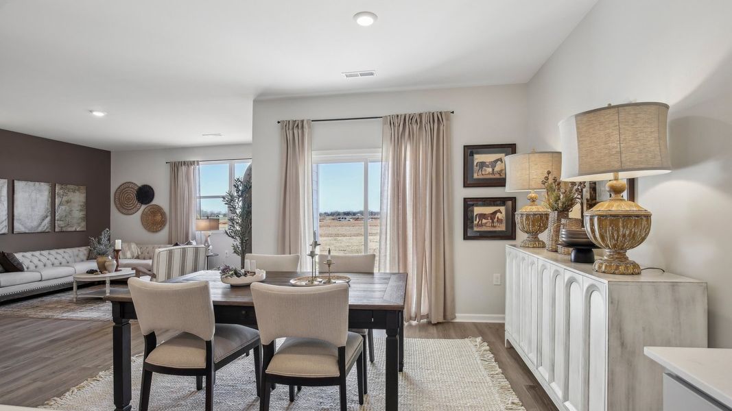 Furnished interior in a model home at CDJ Farms in Portland (Image 16).