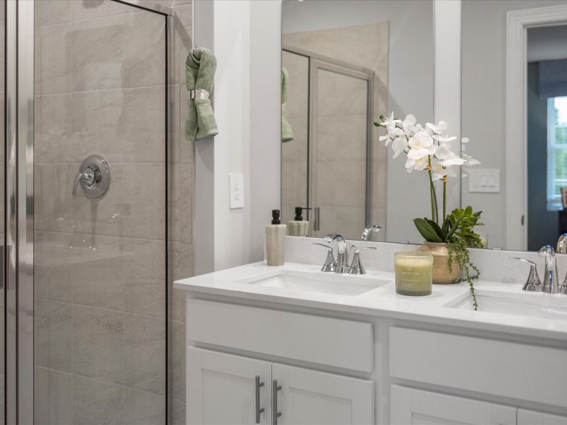 Welcome home to the Amber floorplan modeled at Valentine Townes in Greer, SC.