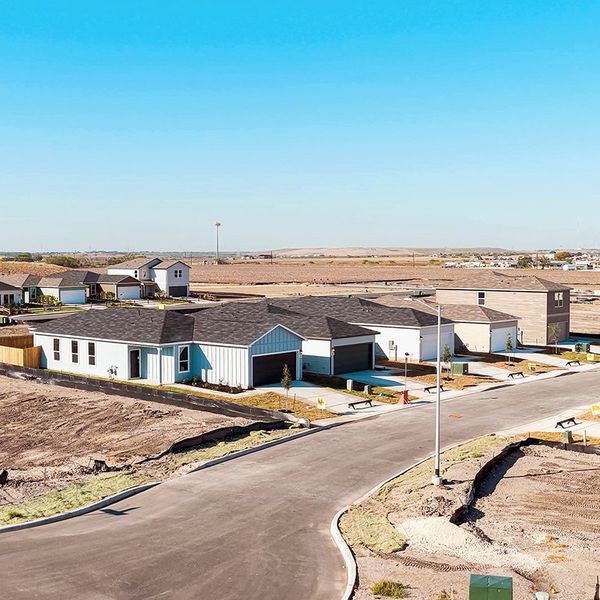 Aerial view of the Punta Verde community in Converse, TX, showing layout and nearby surroundings (Image 1).