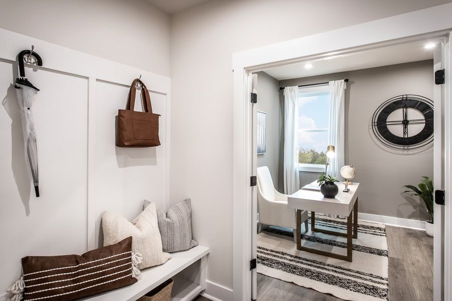 Furnished interior in a model home at Hillside Manor in Powder Springs (Image 8).