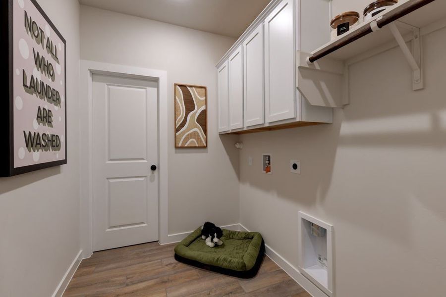 Furnished interior in a model home at Hickory Ridge in Elmendorf (Image 36).
