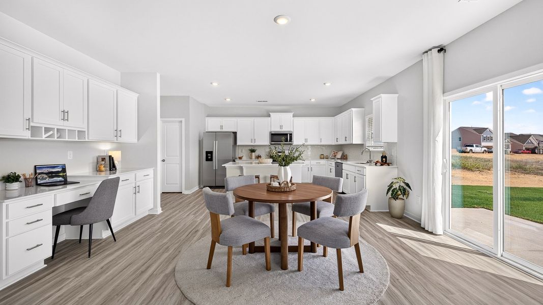 Furnished interior in a model home at Twinleaf Meadows in Monroe (Image 10).