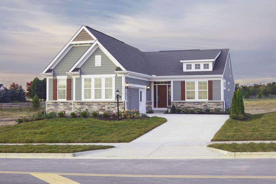 Front exterior of a home in the Laurel Farms community, located in Dallas, GA (Image 6).