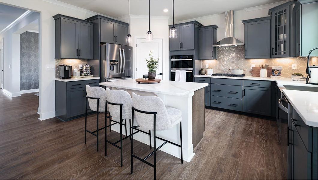 Furnished interior in a model home at Sanctuary at Southgate in Indian Trail (Image 6). Furnished interior in a model home at Sanctuary at Southgate in Indian Trail (Image 6).