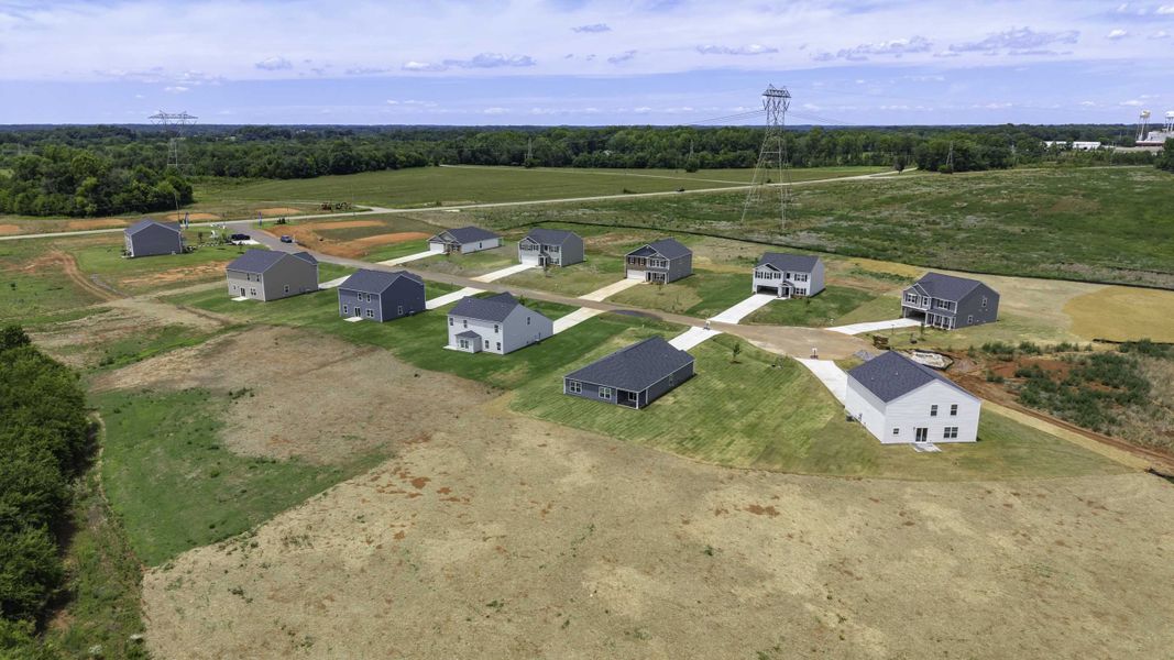 Aerial view of the Evergreen Landing community in Lexington, NC, showing layout and nearby surroundings (Image 9).