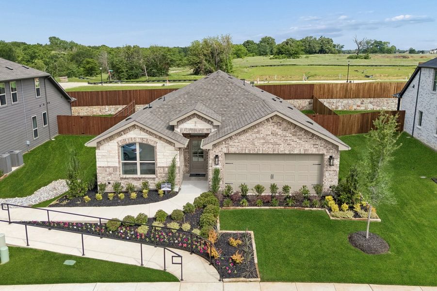 Front exterior of a home in the Belmont community, located in Aubrey, TX (Image 36).