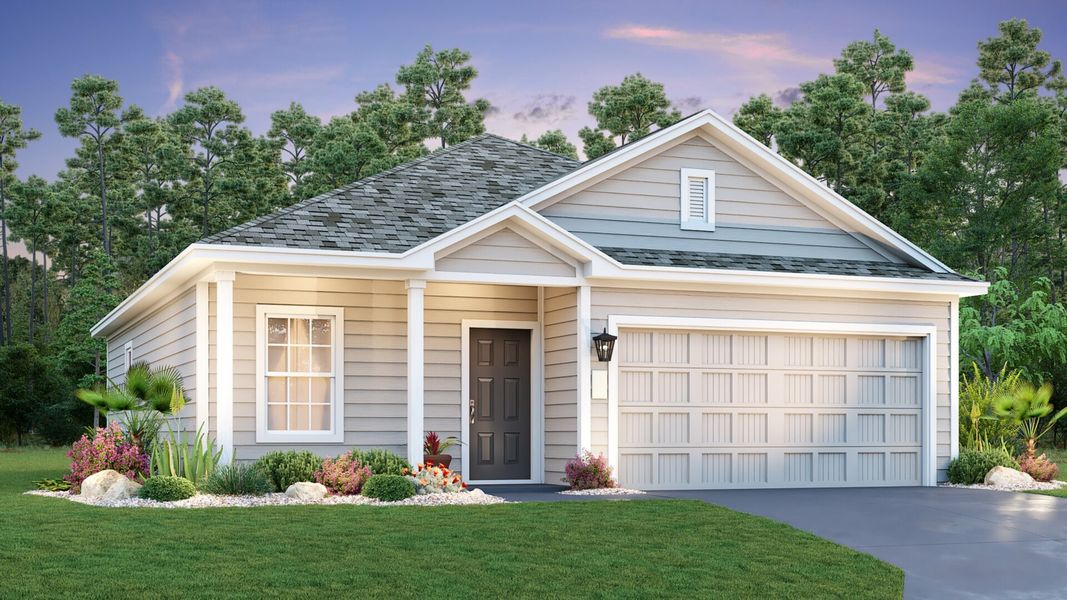 Front exterior of a home in the Greenwood: Watermill Collection community, located in Pflugerville, TX (Image 18).