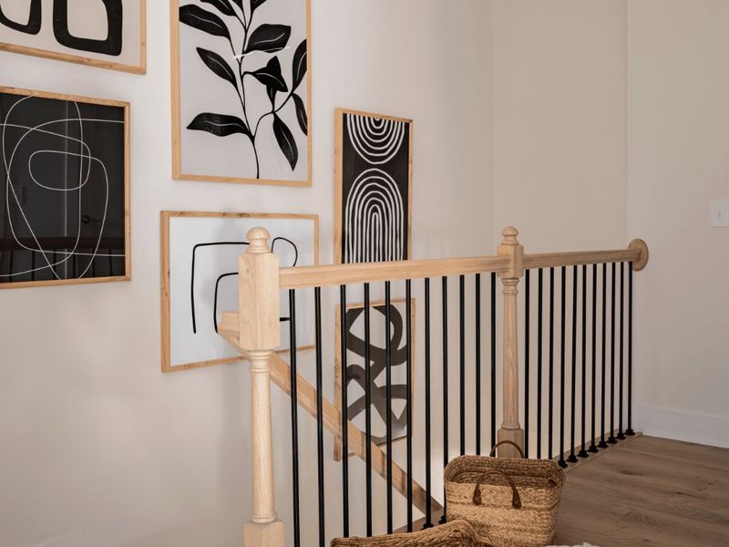 Furnished interior in a model home at Ross Farms in Charlotte (Image 12).