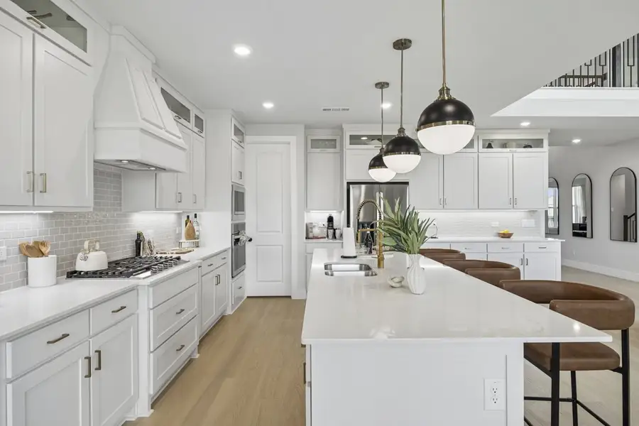 Furnished interior in a model home at Westside Preserve in Midlothian (Image 16).
