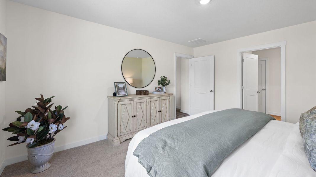 Furnished interior in a model home at Timber Creek in Rossville (Image 28).