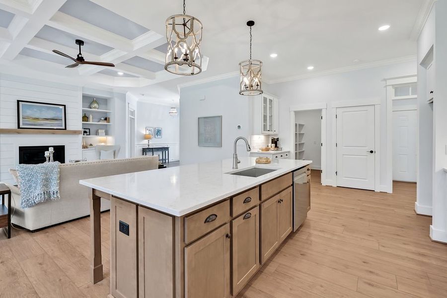 Furnished interior in a model home at Terrapin in Leland (Image 6).