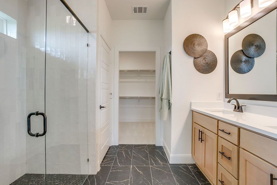 Furnished interior in a model home at Creekside in Royse City (Image 56).