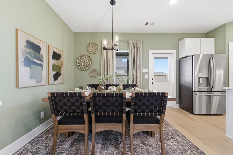 Furnished interior in a model home at Trails at Woodhaven Lakes in La Marque (Image 30).