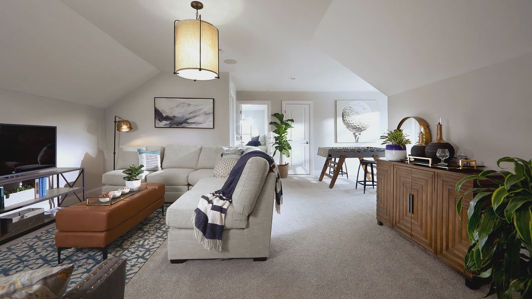 Furnished interior in a model home at The Courtyards at Walters Farm in Huntersville (Image 11). Furnished interior in a model home at The Courtyards at Walters Farm in Huntersville (Image 11).