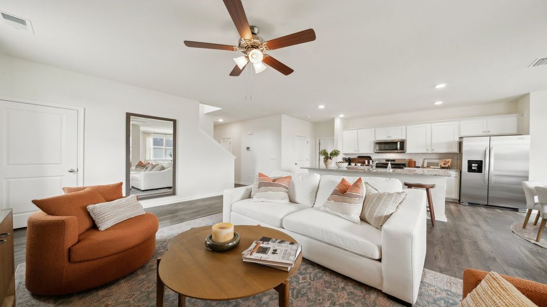 Furnished interior in a model home at Tooley Harbor in Elizabeth City (Image 16).