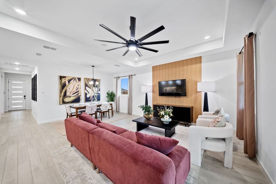 Furnished interior in a model home at Monte Cielo in Weslaco (Image 10). Furnished interior in a model home at Monte Cielo in Weslaco (Image 10).