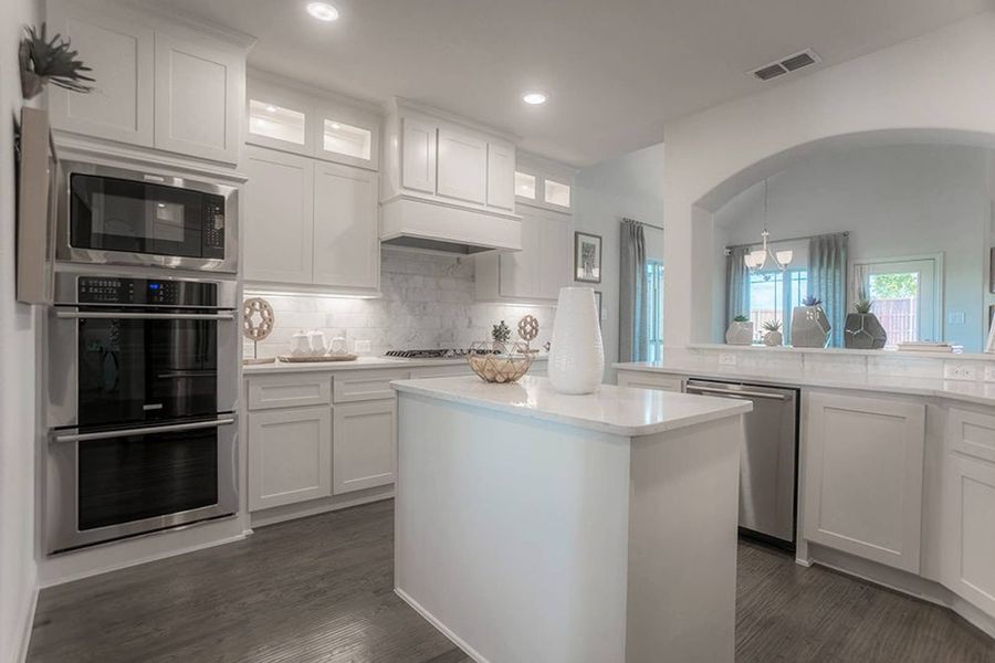 Furnished interior in a model home at Cambridge Estates in Prosper (Image 15).