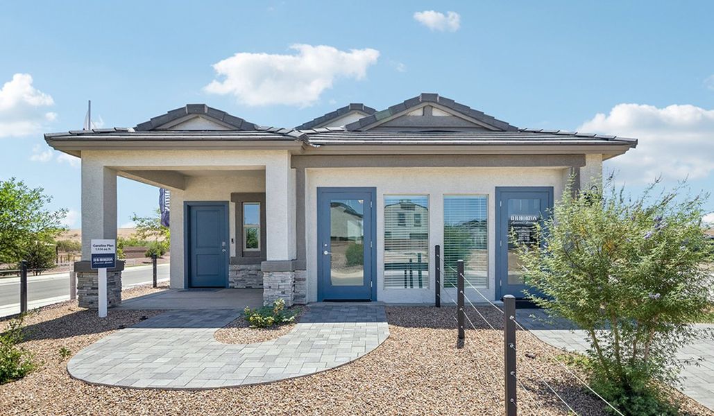 Front exterior of a home in the Coronet at Gladden Farms community, located in Marana, AZ (Image 43).