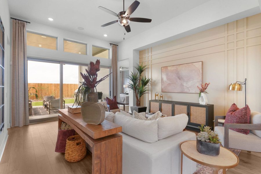Furnished interior in a model home at Davis Ranch in San Antonio (Image 10).