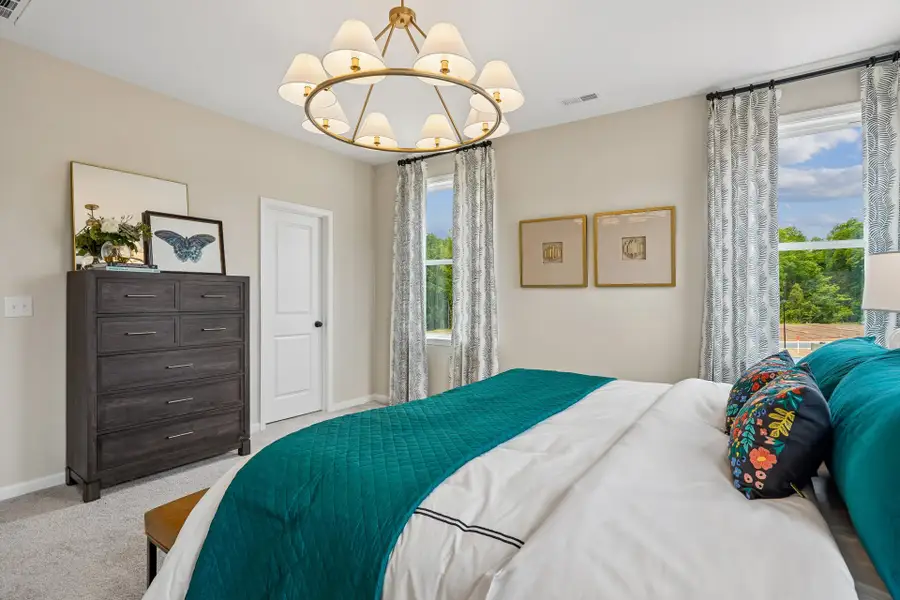 Furnished interior in a model home at South Lake Townes at Flowers Plantation in Clayton (Image 35).