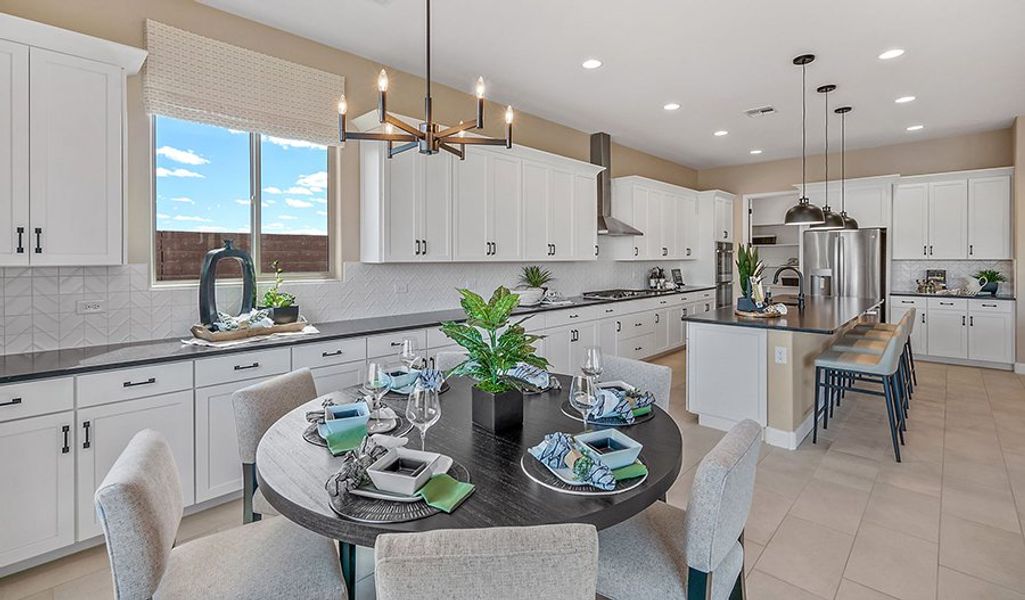 Furnished interior in a model home at River's Edge in Oro Valley (Image 7).
