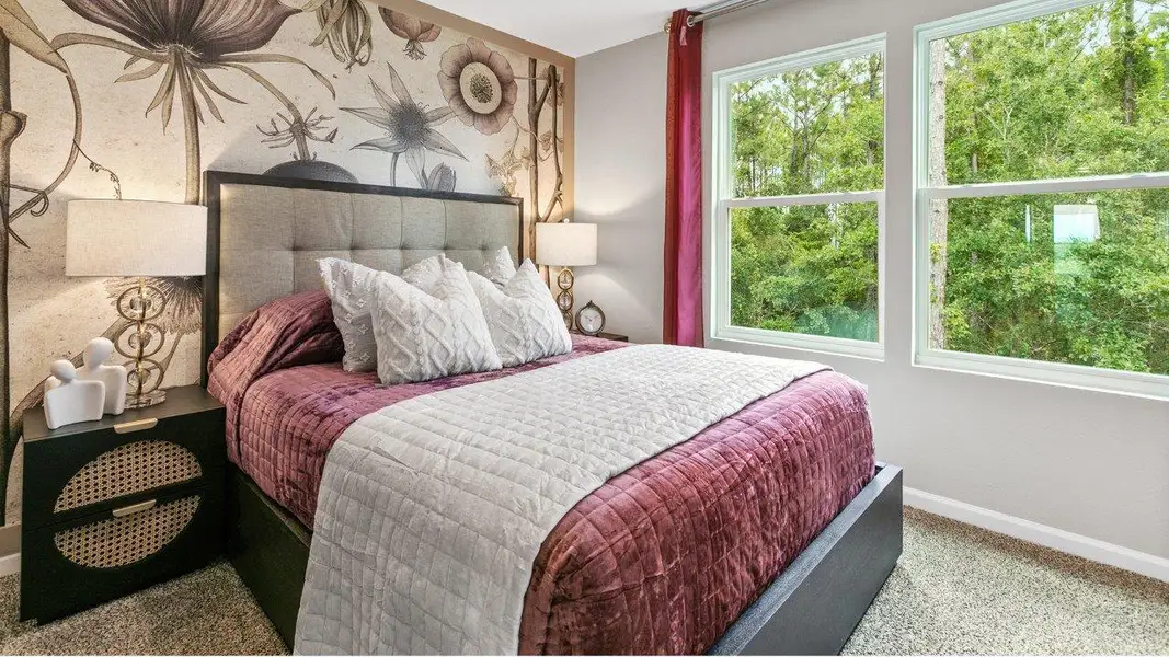 Furnished interior in a model home at Cordera Townhomes Express in St. Augustine (Image 9).