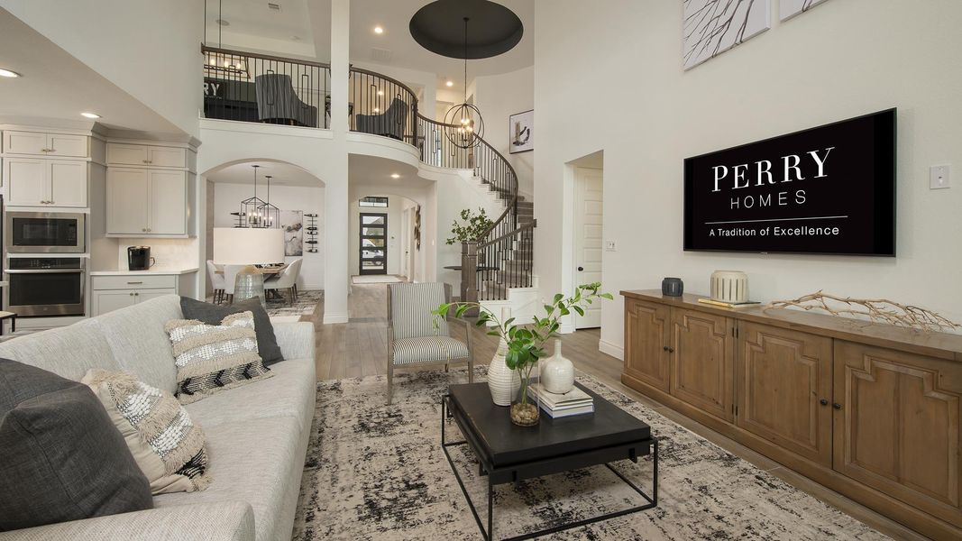 Furnished interior in a model home at Candela South 50' in Richmond (Image 16).